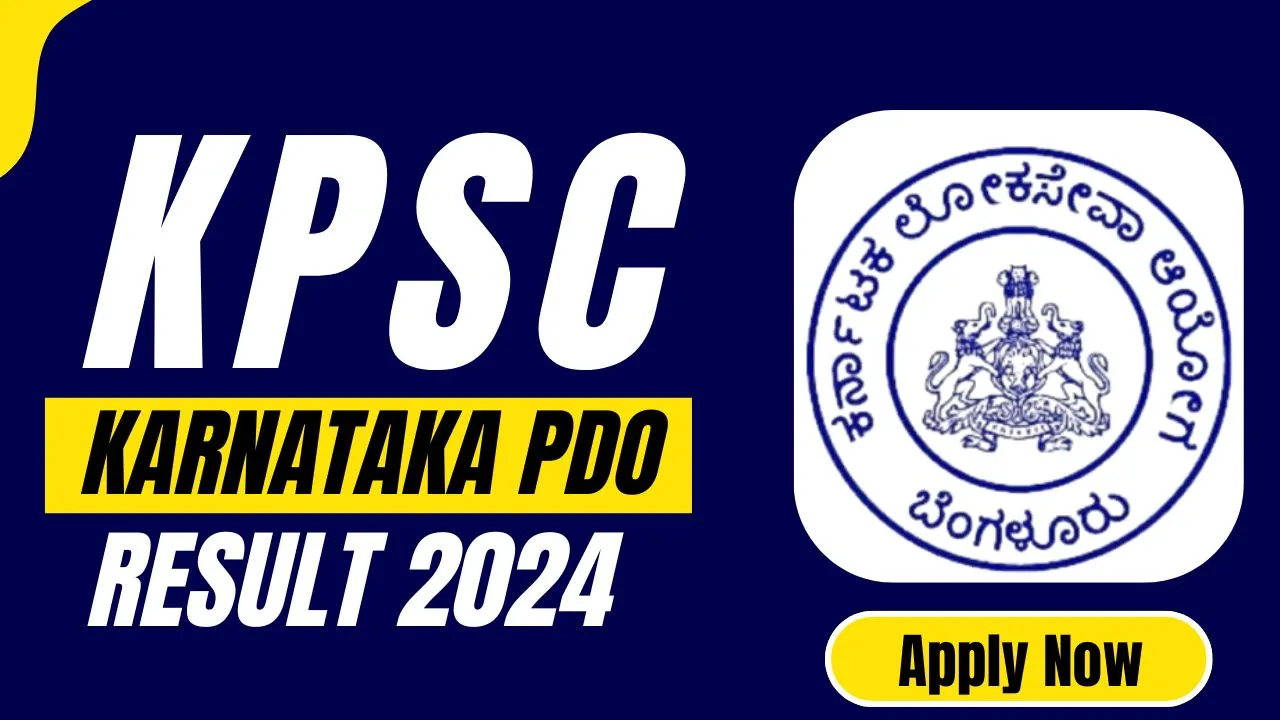KPSC Karnataka PDO Result 2024